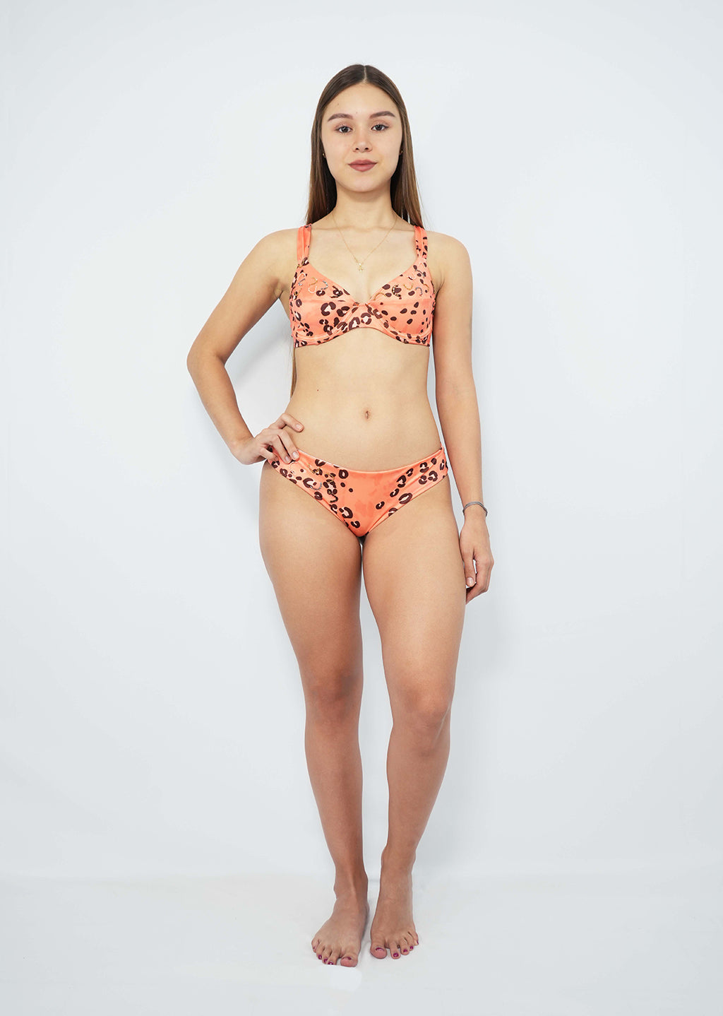 Animal print swimming suit