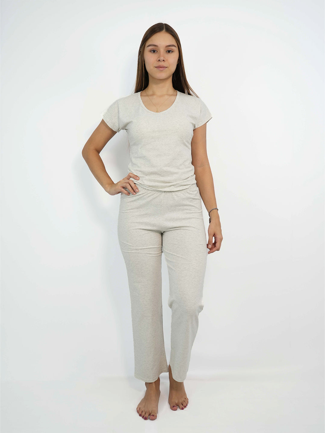 Light gray cold spandex pajama